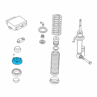 OEM 1996 BMW 750iL Guide Support Diagram - 37-12-1-091-240