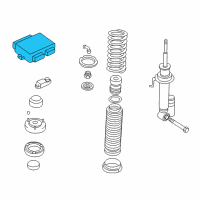 OEM BMW 850i Control Module Unit Diagram - 37-15-1-092-572