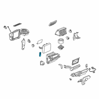 OEM Chevrolet Equinox Seal-Heater Core Diagram - 22668040