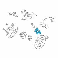 OEM 2019 Ford Edge Caliper Support Diagram - DG9Z-2B511-B