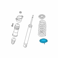 OEM 2007 Kia Amanti Pad-Rear Spring, Lower Diagram - 553443F600