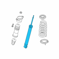 OEM Kia Amanti Rear Shock Absorber Assembly Diagram - 553113F800