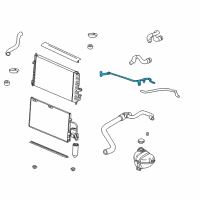 OEM Saturn LS Throttle Body Heater Outlet Hose Diagram - 9129004