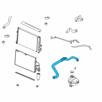 OEM Saturn LS1 Radiator Outlet Hose Assembly Diagram - 22729417