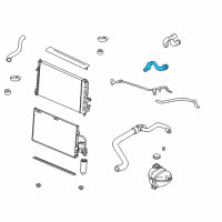 OEM Saturn L300 Heater Hose Diagram - 9128706