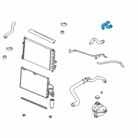 OEM 2004 Saturn L300 Heater Hose Diagram - 9128704