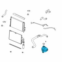 OEM Saturn L300 Reservoir, Coolant Recovery Diagram - 22681006