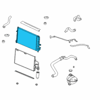 OEM 2002 Saturn L200 Radiator Assembly Diagram - 9128553