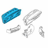 OEM BMW 745Li Instrument Cluster Speedometer Diagram - 62-11-9-140-814
