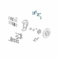 OEM Acura RDX Sensor Assembly, Right Front Diagram - 57450-STK-A01