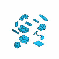 OEM 2017 Infiniti QX50 Blower Assy-Front Diagram - 27200-1CA1C
