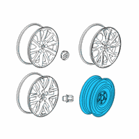 OEM 2020 Buick Envision Spare Wheel Diagram - 84445512