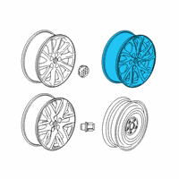 OEM 2019 Buick Envision Wheel, Alloy Diagram - 23315486