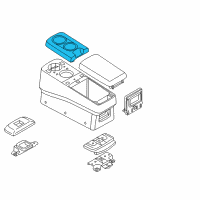 OEM 2015 Nissan Quest Cup Holder Assembly Diagram - 96965-1JA0A