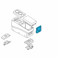 OEM Nissan Quest Latch Assembly Console Diagram - 96927-1JA0A