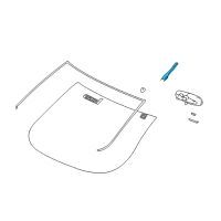 OEM Buick Mirror Inside Cover Diagram - 15195146