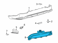 OEM Lexus LAMP ASSY, RR FOG, R Diagram - 81480-78020