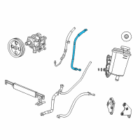 OEM Ram Hose-Power Steering Pressure Diagram - 68035282AF