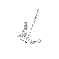 OEM 2016 Toyota Sienna Axle Beam Bushing Diagram - 48725-08020