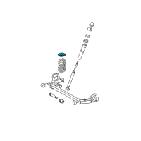 OEM Toyota Sienna Spring Insulator Diagram - 48257-08020