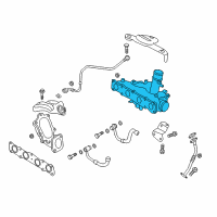 OEM Hyundai Santa Fe Sport TURBOCHARGER Diagram - 28231-2G410