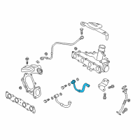 OEM 2014 Hyundai Santa Fe Sport Pipe & Hose Assembly-Turbo Changer WATERFEED Diagram - 28250-2G400