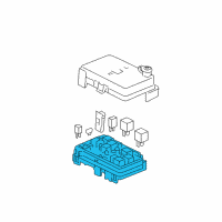 OEM 2008 Chevrolet Cobalt Fuse & Relay Box Diagram - 20814891