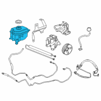 OEM 2015 Buick LaCrosse Reservoir Asm-P/S Fluid Diagram - 13287295