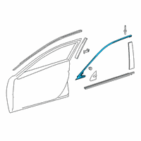 OEM 2019 Lexus ES350 MOULDING Sub-Assembly, F Diagram - 75072-06080