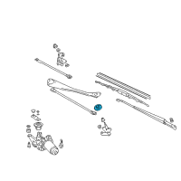 OEM Honda Cap, Pivot Diagram - 76558-S2H-003