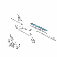 OEM 2001 Honda Insight Rubber, Blade (550MM) Diagram - 76622-SCC-003