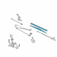 OEM 2004 Honda Insight Blade, Windshield Wiper (550MM) Diagram - 76620-S3Y-A02