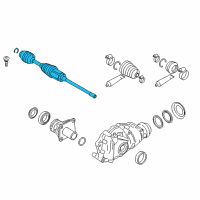 OEM 2020 BMW 530i xDrive Front Right Cv Axle Assembly Diagram - 31-60-8-683-334