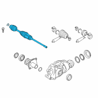 OEM 2018 BMW M5 Exchange Output Shaft, Front Left Diagram - 31-60-8-092-513