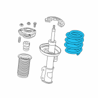 OEM 2018 Chevrolet Volt Front Coil Spring Diagram - 23145141