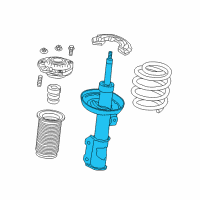 OEM 2018 Chevrolet Volt Front Suspension Strut Assembly Diagram - 23343375