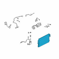 OEM Ford Escape Condenser Diagram - 9L8Z-19712-A