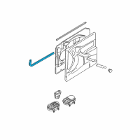 OEM 2000 Ford Focus Lower Weatherstrip Diagram - YS4Z-6120759-CA