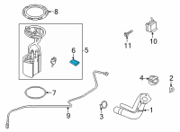 OEM 2020 Ford F-250 Super Duty Fuel Gauge Sending Unit Diagram - HC3Z-9A299-C