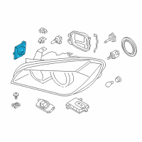 OEM 2015 BMW Z4 Headlight Led Diagram - 63-11-7-342-174