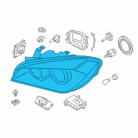 OEM BMW X1 Left Headlight Diagram - 63-11-7-290-271