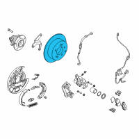 OEM 2013 Kia Soul Disc Assembly-Rear Brake Diagram - 584112K350