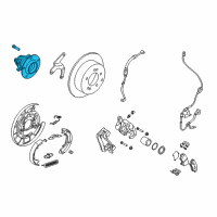 OEM Kia Soul Rear Wheel Hub Assembly Diagram - 527502K000