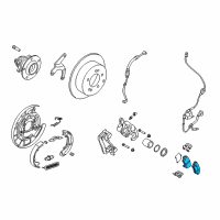 OEM 2012 Kia Soul Pad Kit-Rear Disc Brake Diagram - 583022KA50