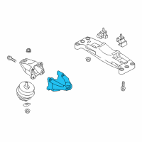 OEM 2013 Hyundai Genesis Engine Support Bracket, Left Diagram - 21815-3M100