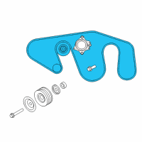 OEM Infiniti QX56 Fan & Alternator Belt Diagram - 11720-1LA0A