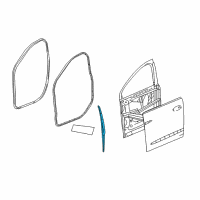 OEM Buick Front Weatherstrip Diagram - 23204904