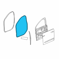 OEM 2019 Buick Enclave Surround Weatherstrip Diagram - 84222073