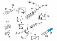 OEM Ford E-150 Converter Shield Diagram - 9U9Z-5E258-A