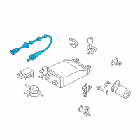 OEM Infiniti M45 Rear Heated Oxygen Sensor Diagram - 226A1-AR210